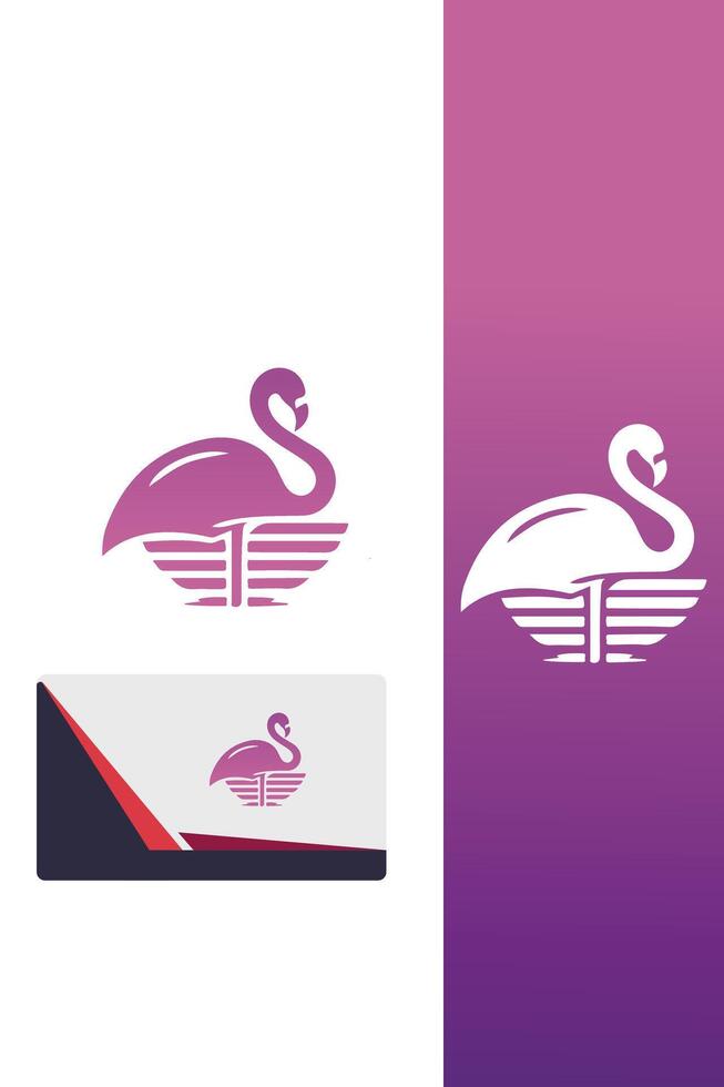 Flamingo Charm Logo vector