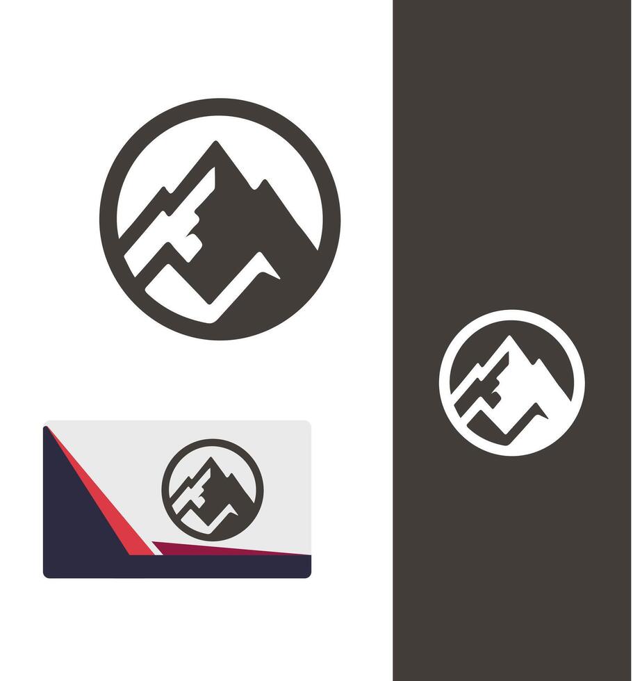 Pure Peak peak logo vector
