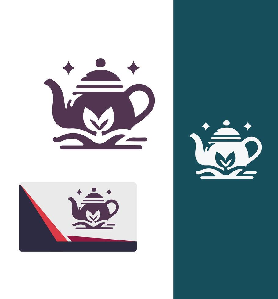 Steep And Sip Teapot Logo vector