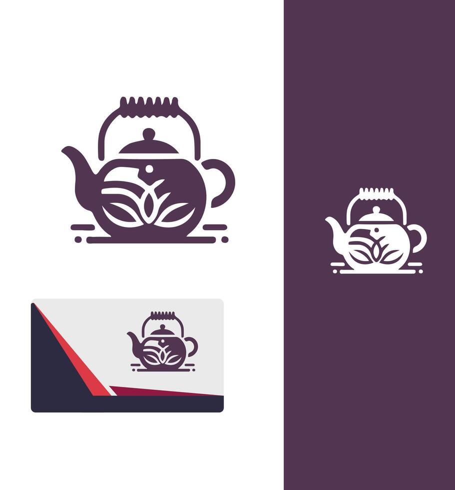 Brewed Harmony Teapot Logo Design vector