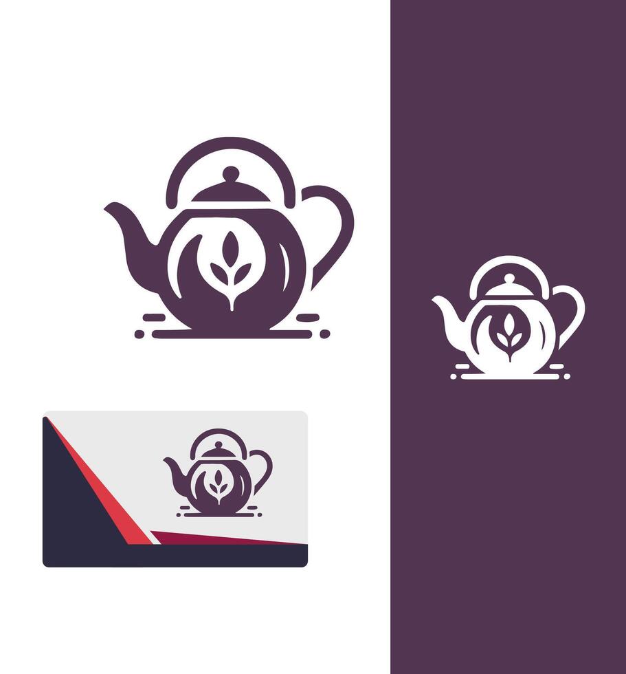 The Secret Teapot Logo Design vector