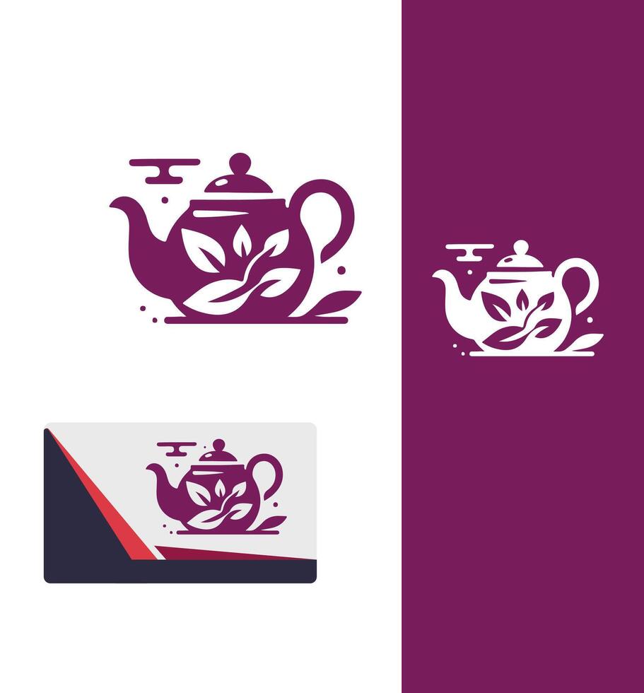 The Steamy Teapot Logo vector