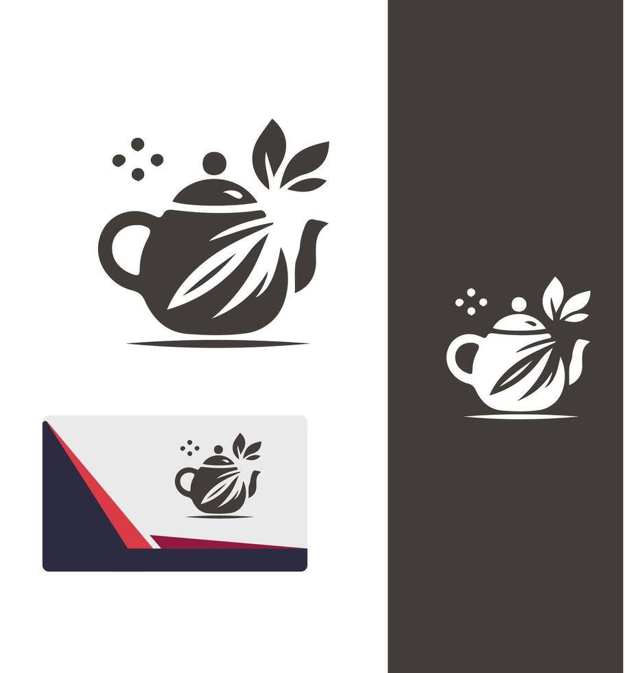 Elegant Teapot Logo vector
