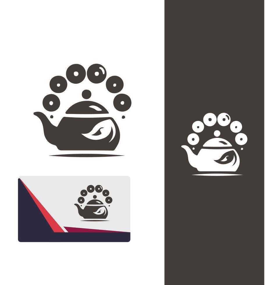 Steeped Serenity Teapot Logo vector