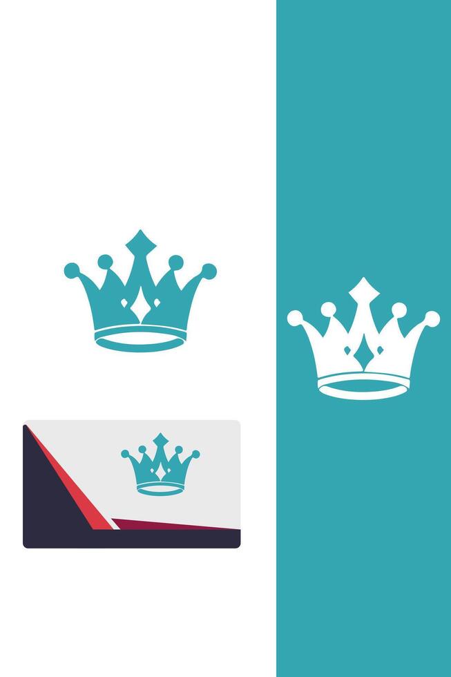 Crown of Radiance royal crown logo vector