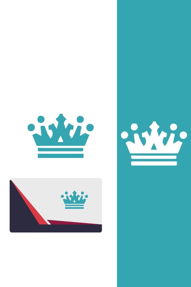 Kingdom Tiara royal crown logo vector