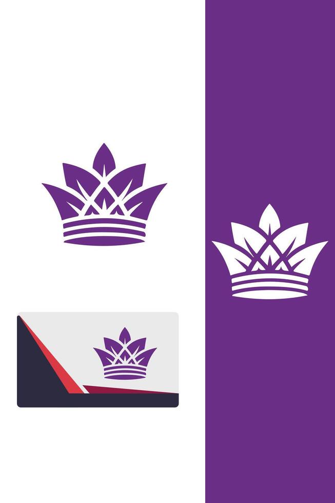 Royal Fortress royal crown logo vector
