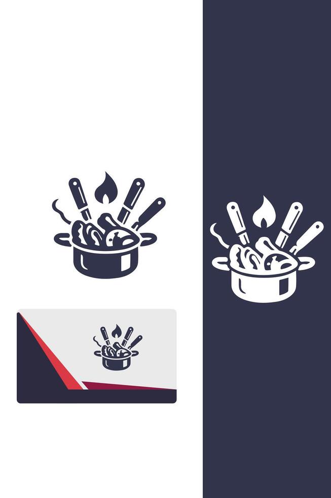 Golden Crunch Fry Cooking logo vector