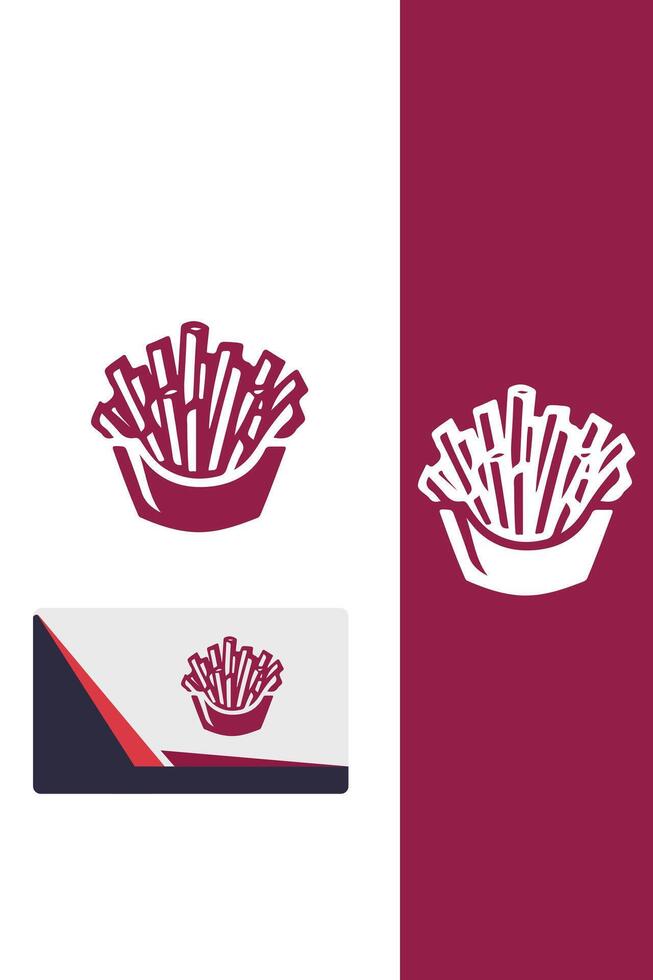 The Fry Pop Fry Cooking logo vector
