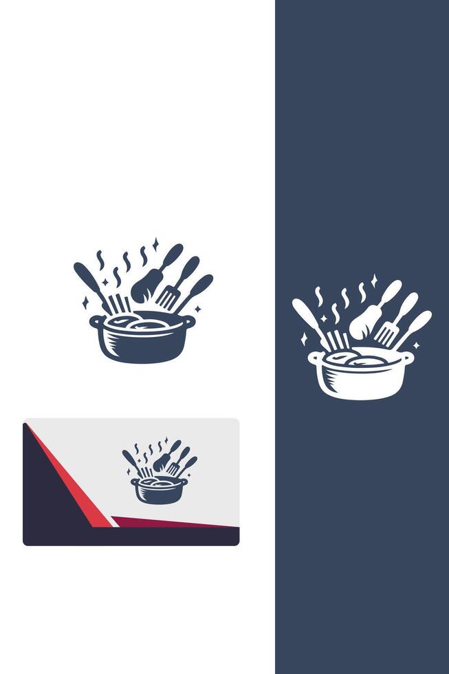 Hot Crispy Fry Cooking logo vector