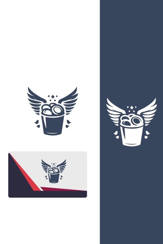 Fry Delight Fry Cooking logo vector