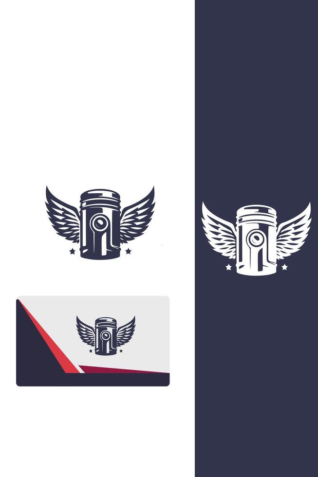 Aero Piston Innovations Piston Wings logo vector