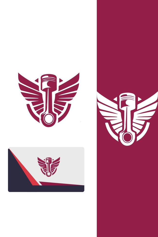 Air Piston Dynamics Piston Wings logo vector