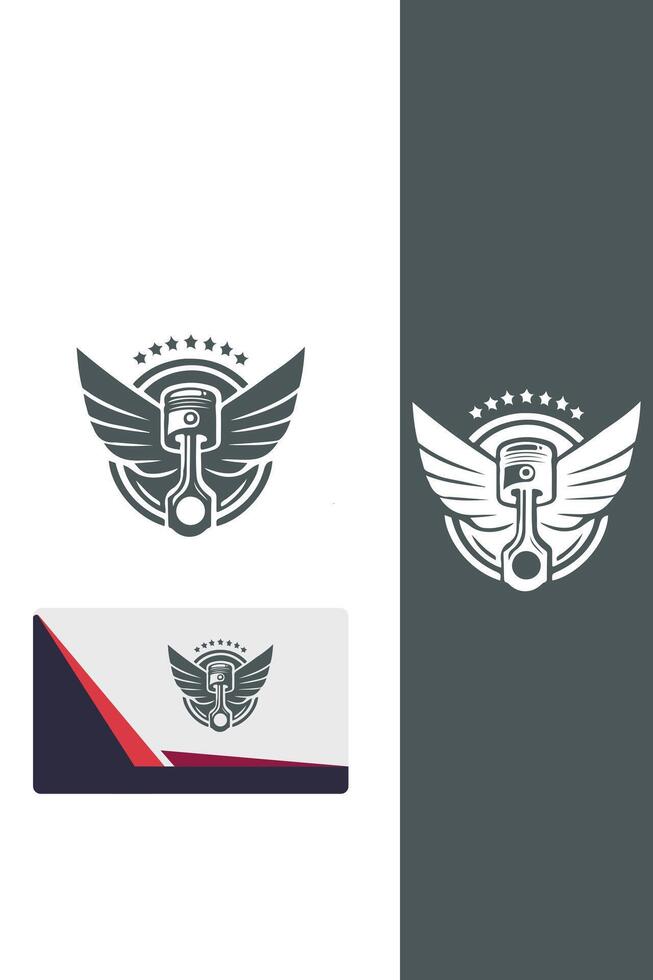 Steel Wings Piston Wings logo vector