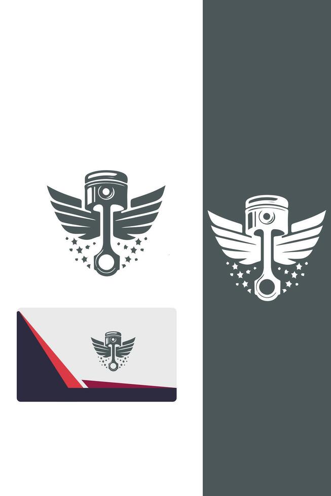 Piston Flight Co Piston Wings vector