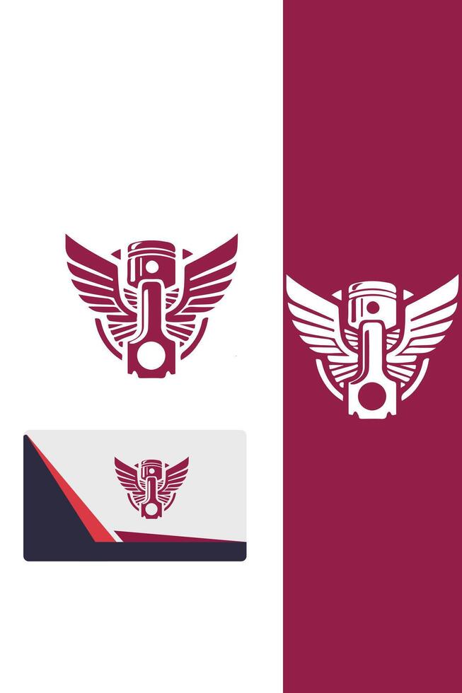 HighFly Pistons Piston Wings logo vector
