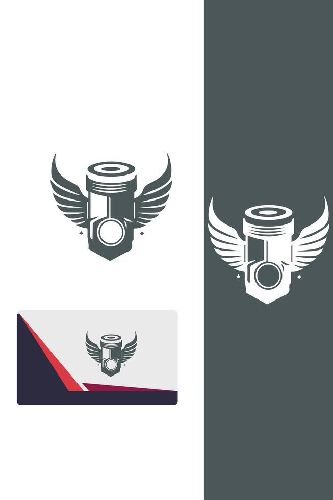 Iron Wings Piston Wings logo vector