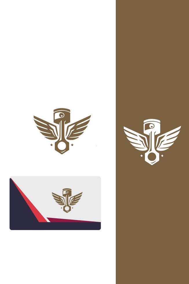 Aero Piston Dynamics Piston Wings logo vector