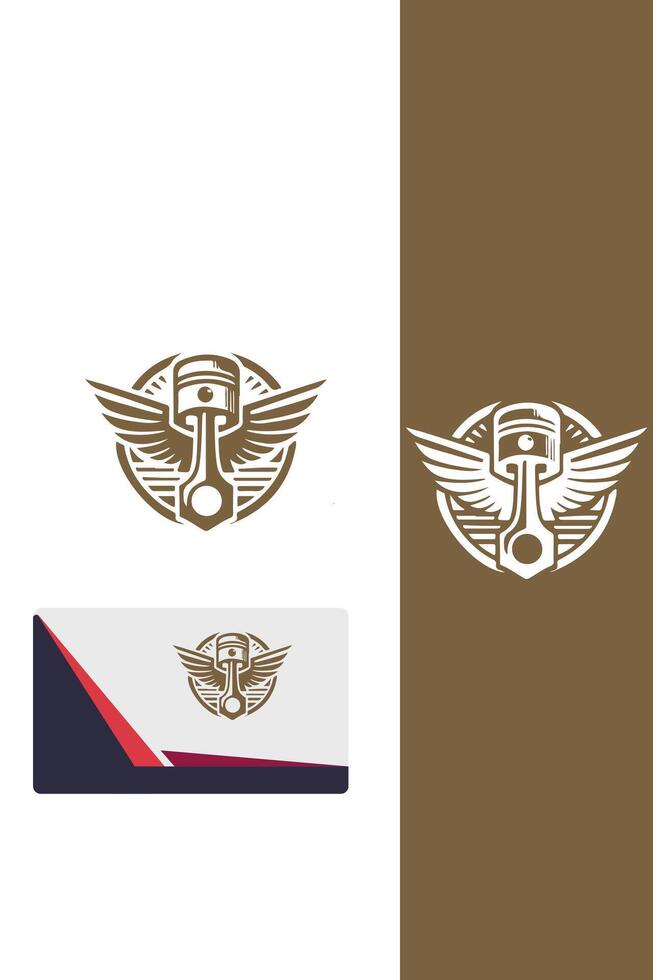 Piston Horizon Piston Wings logo vector