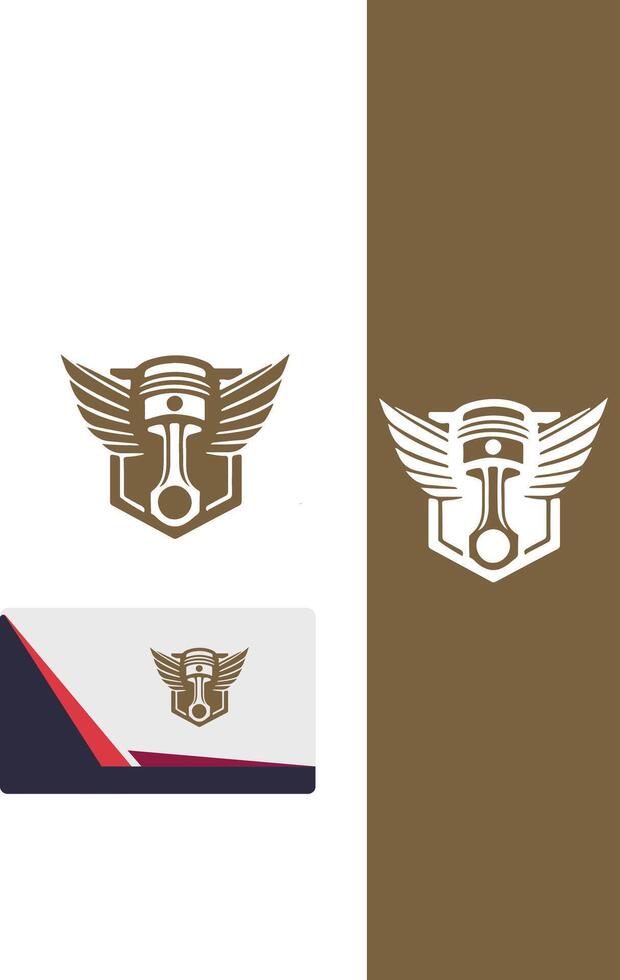 Turbo Wings Piston Wings logo vector