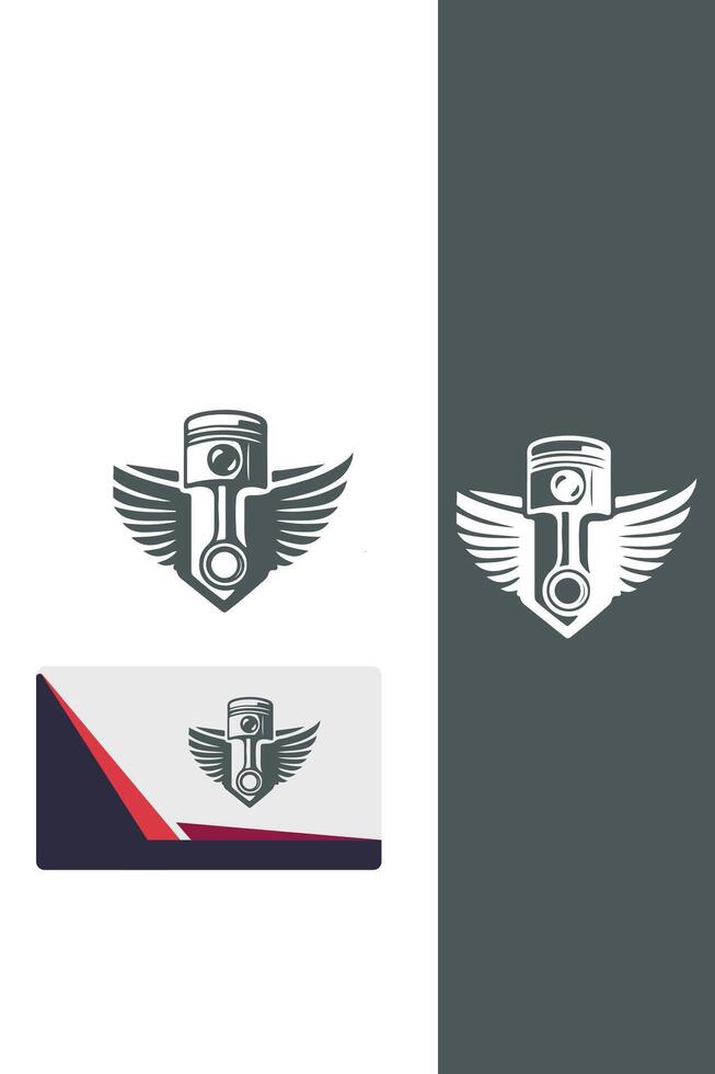 Vroom Piston Wings Piston Wings logo vector