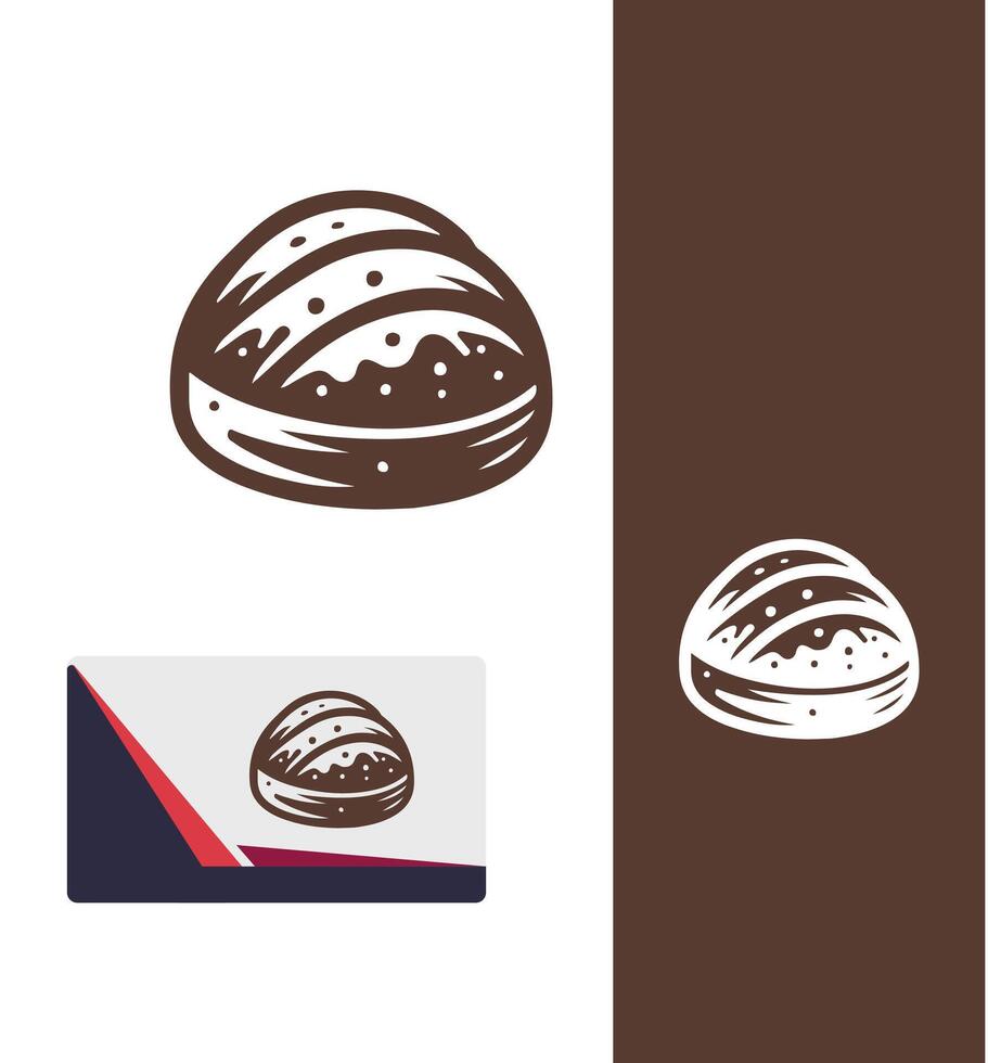 Golden Flake Co croissant logo vector