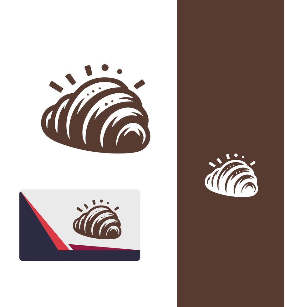 Croissant Wishes croissant logo vector