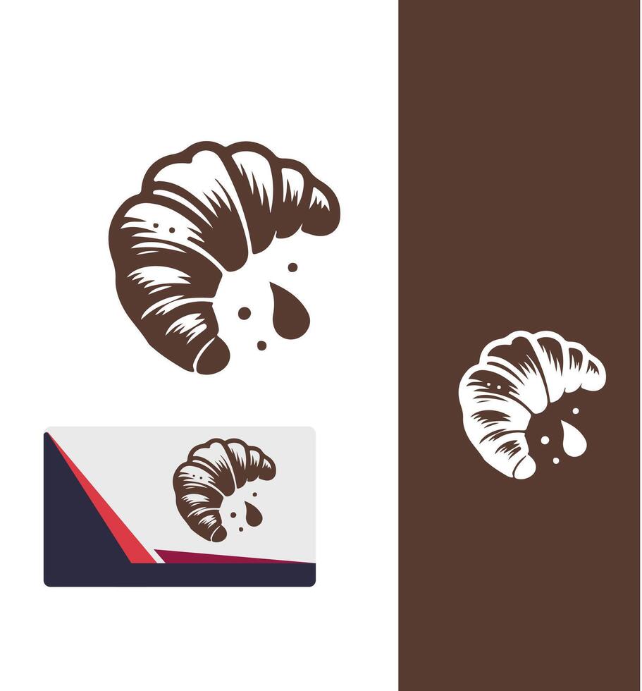 Freshly Croissant croissant logo vector