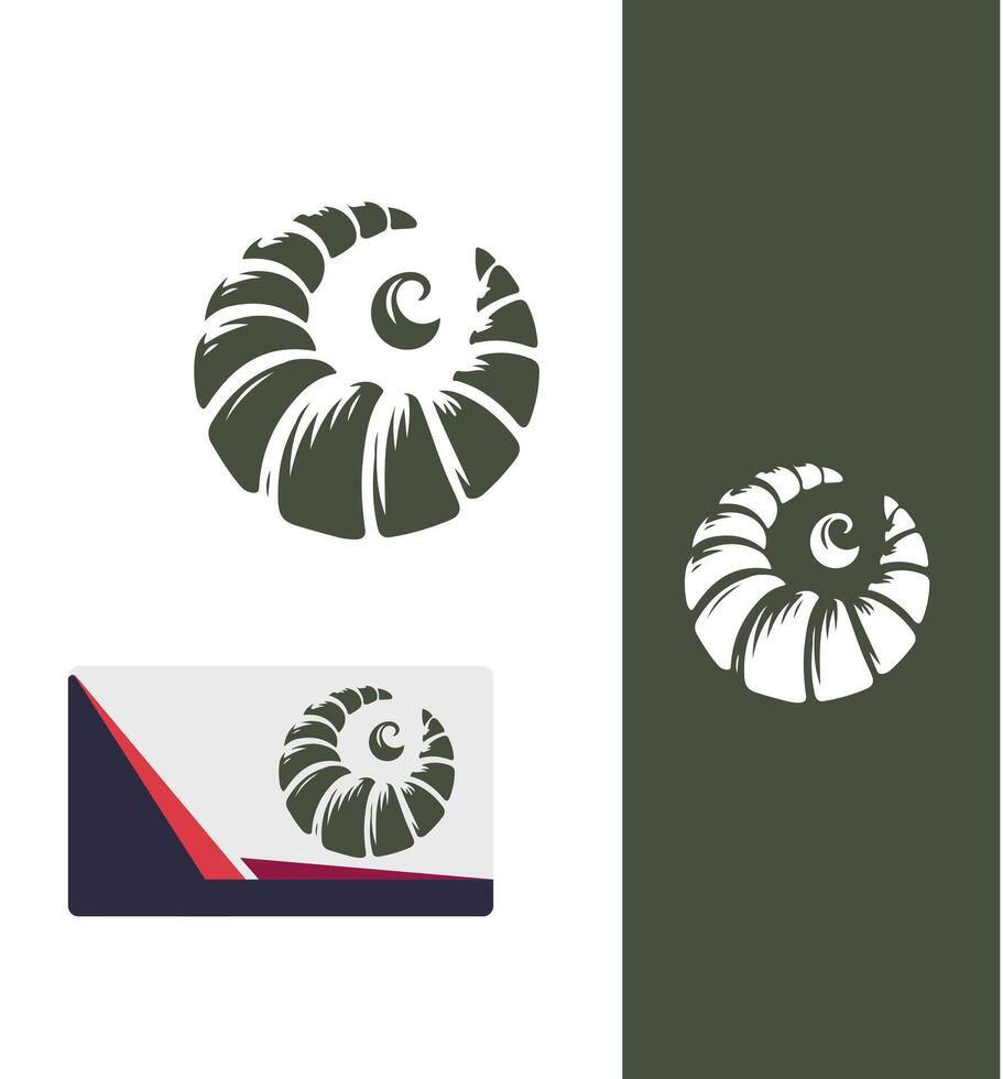 Golden Croissant Co croissant logo vector