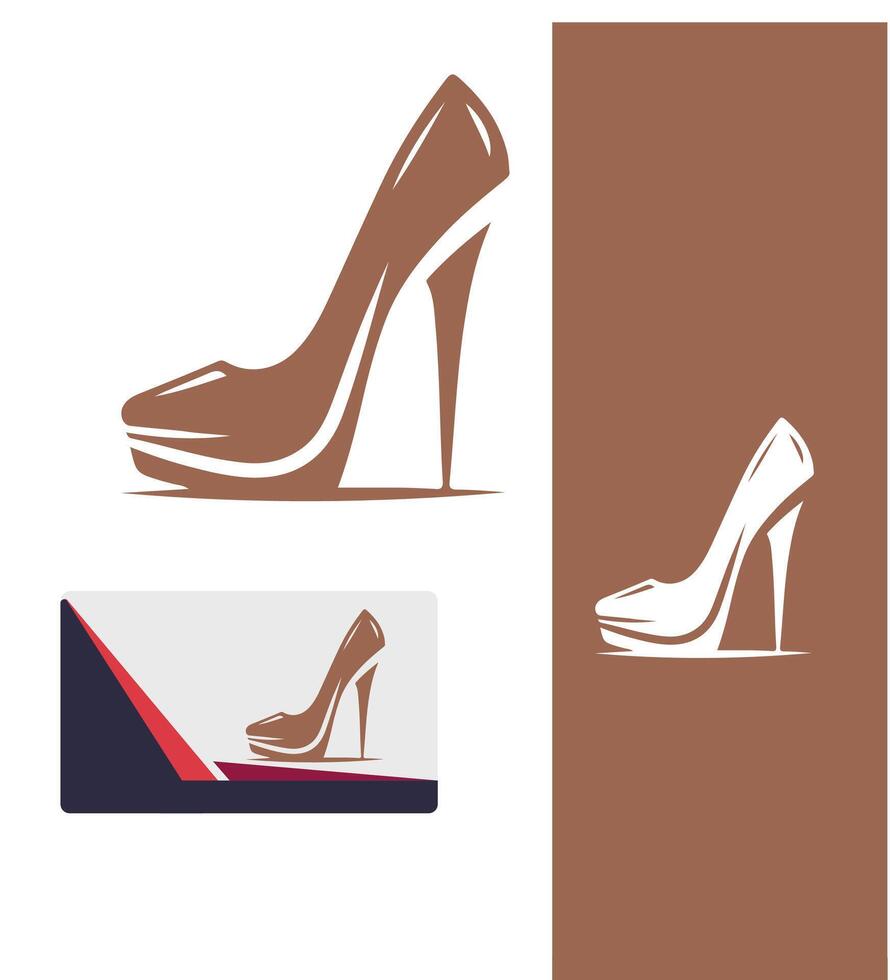 Moonlit Heels Logo Design vector