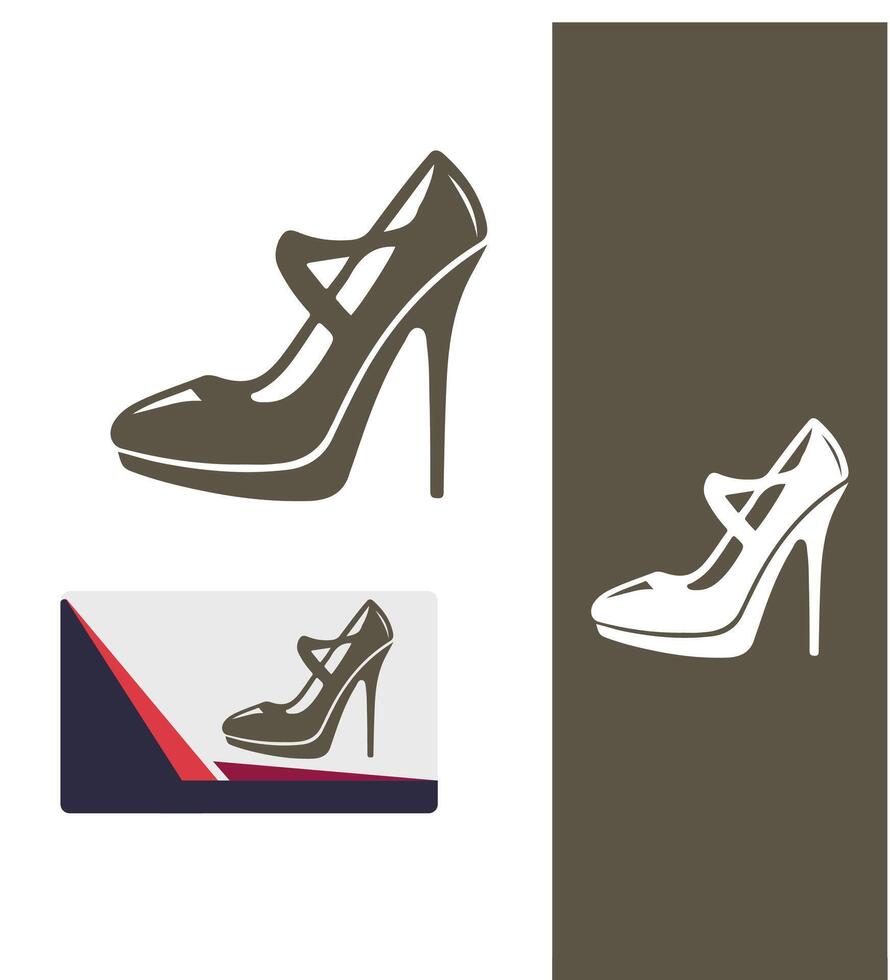 Elite Heels Logo Design vector