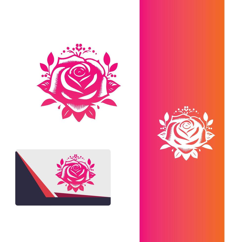 Skull Garden Blooms Floral vector