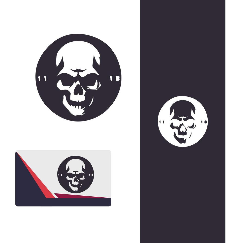 Dark Skull Studios skull logo vector