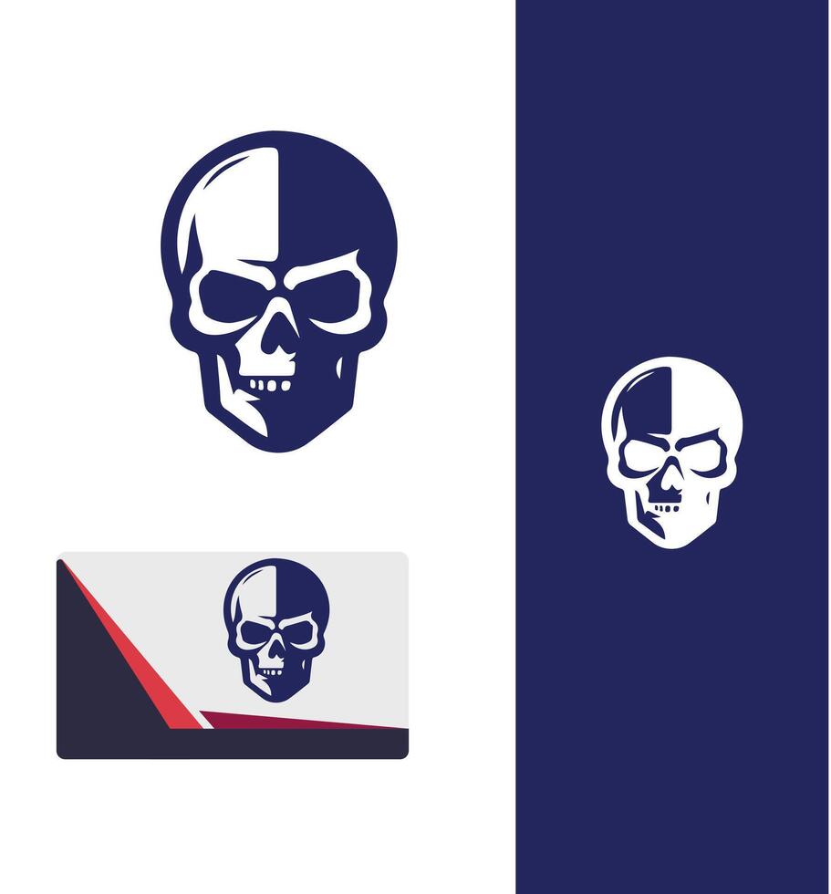 Skull Trickery skull logo vector
