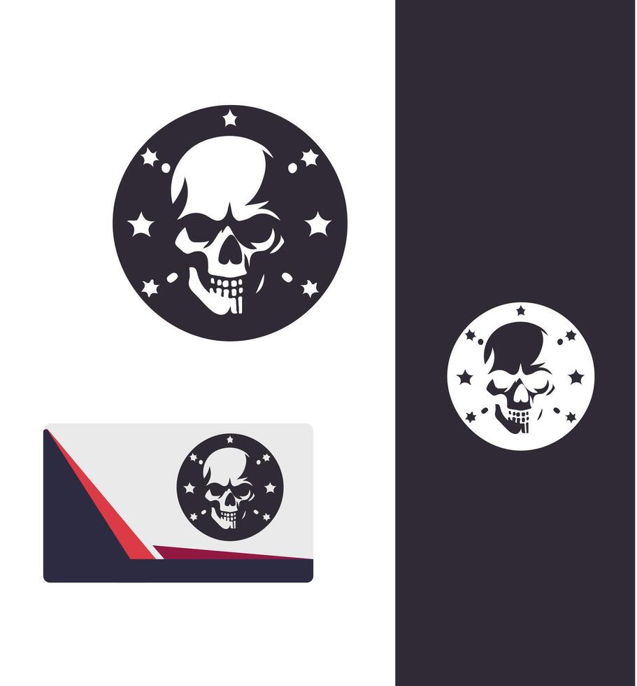 Skull Crafters skull logo vector