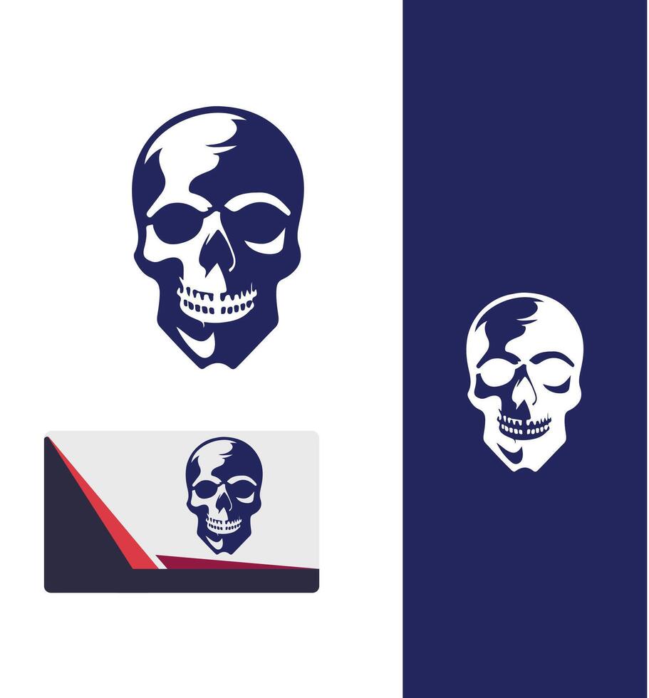 Skull Nation skull logo vector