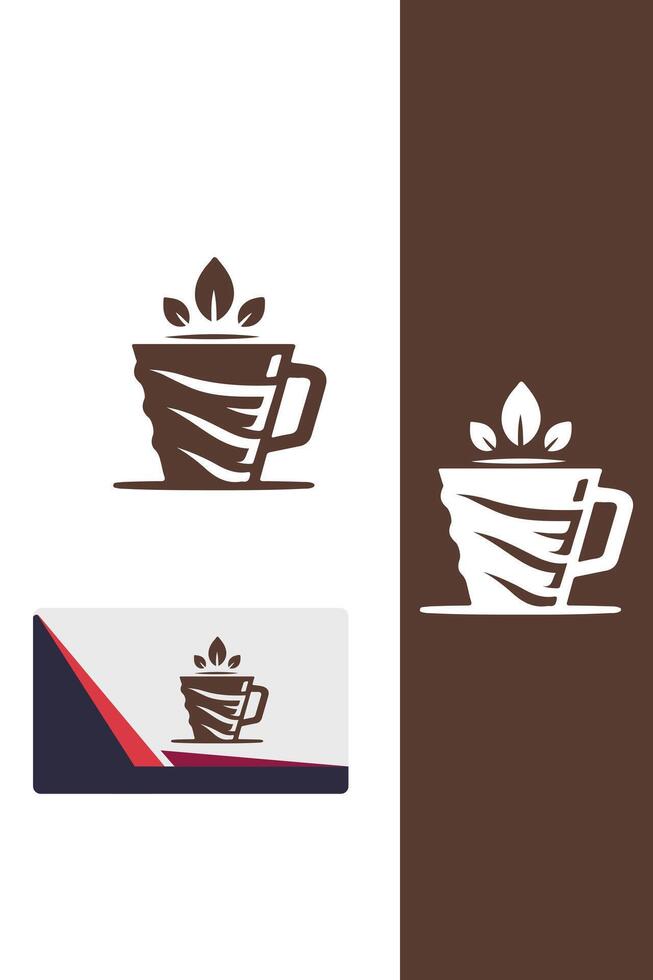 The Sip Haven cup logo vector