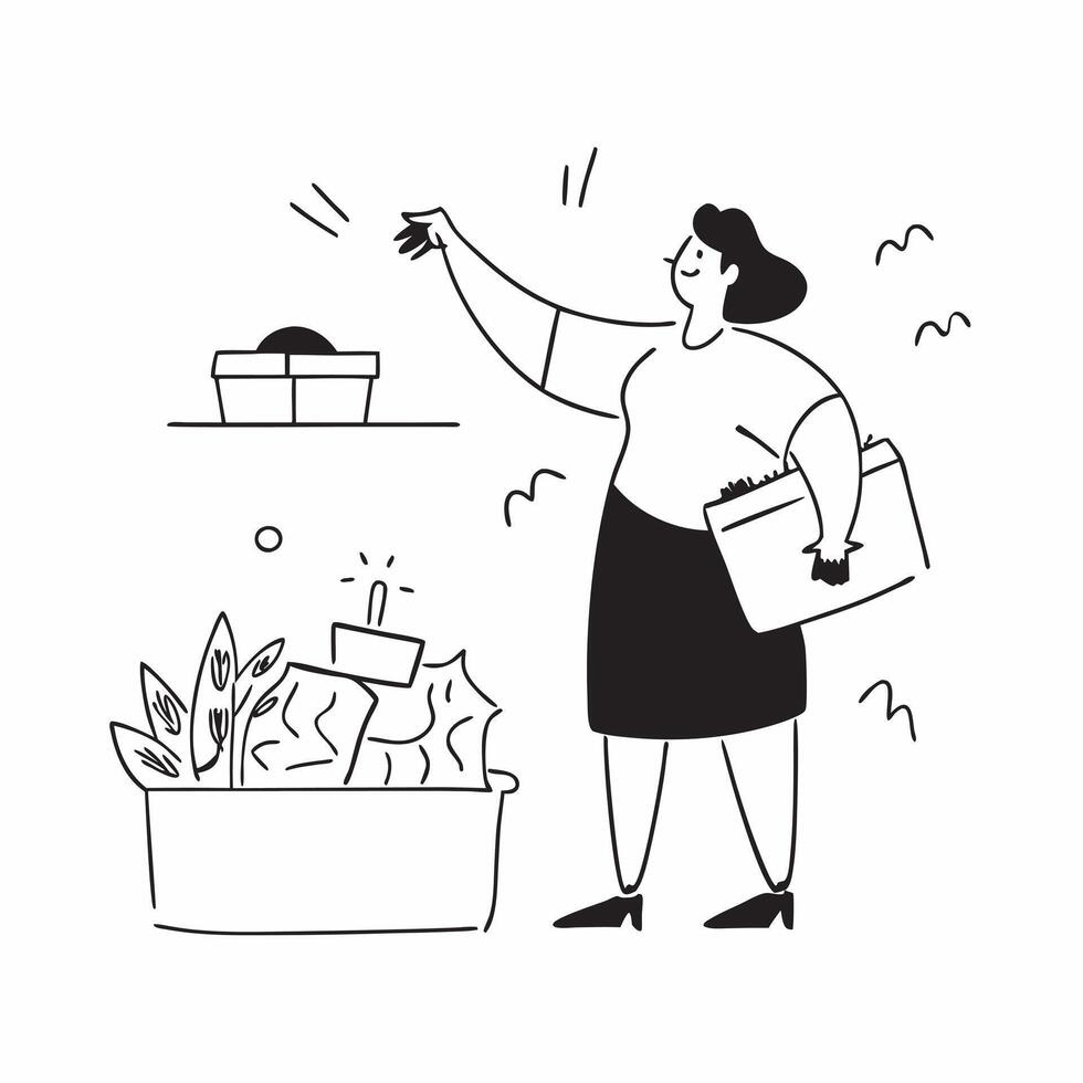 Candid Plus Size Model Shopping at a Market concept as A candid shot of a plus size model exploring a vibrant market surrounded by fresh produce and local goods The scene emphasiz pure vector