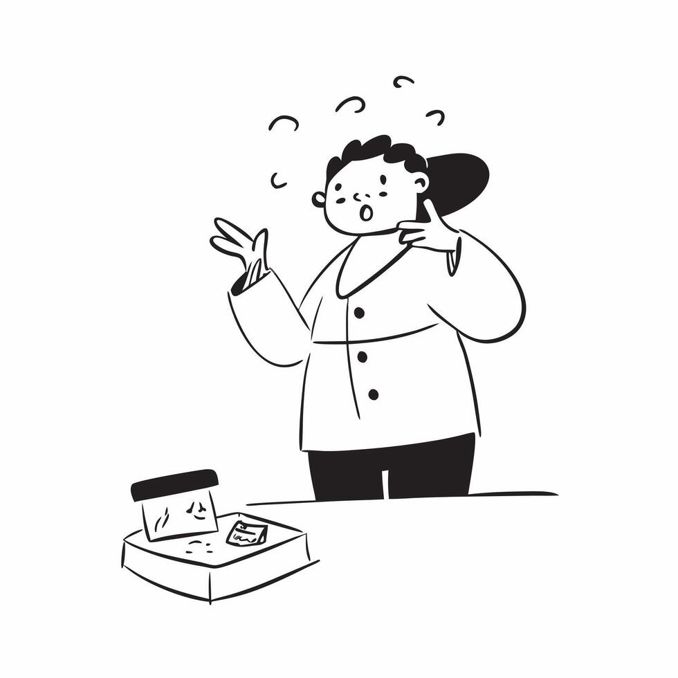 Flat Candid Plus Size Model in a Cooking Class concept as A candid image of a plus size model participating in a cooking class learning new culinary skills The scene captures the pure vector