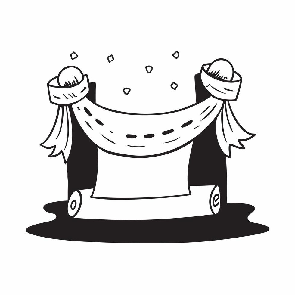 Flat Glossy Cempas chil Garland with Reflective Altar concept as Wide shot of a glossy cempas chil garland draped over a reflective altar set against a dark glossy background The pure vector