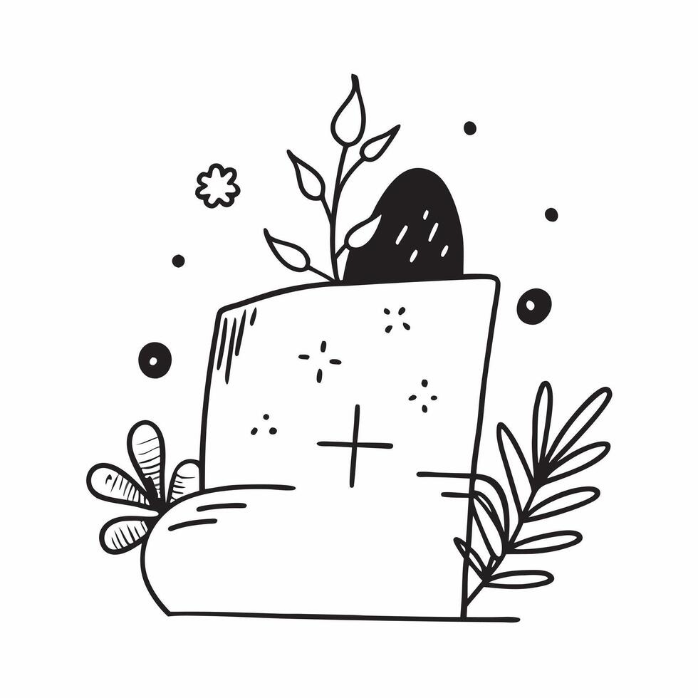 Flat Cempas chil Flower and Cross Border with Copy Space concept as A border frame featuring a cempas chil flower on the top left and a cross on the bottom right with ample copy sp pure vector