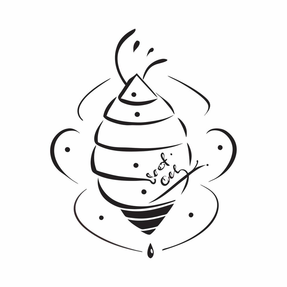 Abstract honeycomb pattern forming a teapot with Sweet Warm text concept as A warm design featuring an abstract honeycomb pattern forming the shape of a teapot with the co Cleans vector