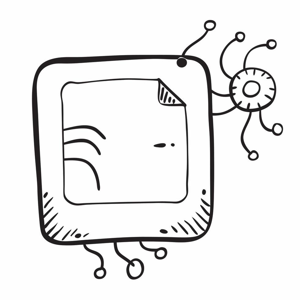 AI chip border with neural pathways and copy space concept as A border frame featuring an AI chip design with neural pathways extending outward framing a central copy space The de Cleans vector