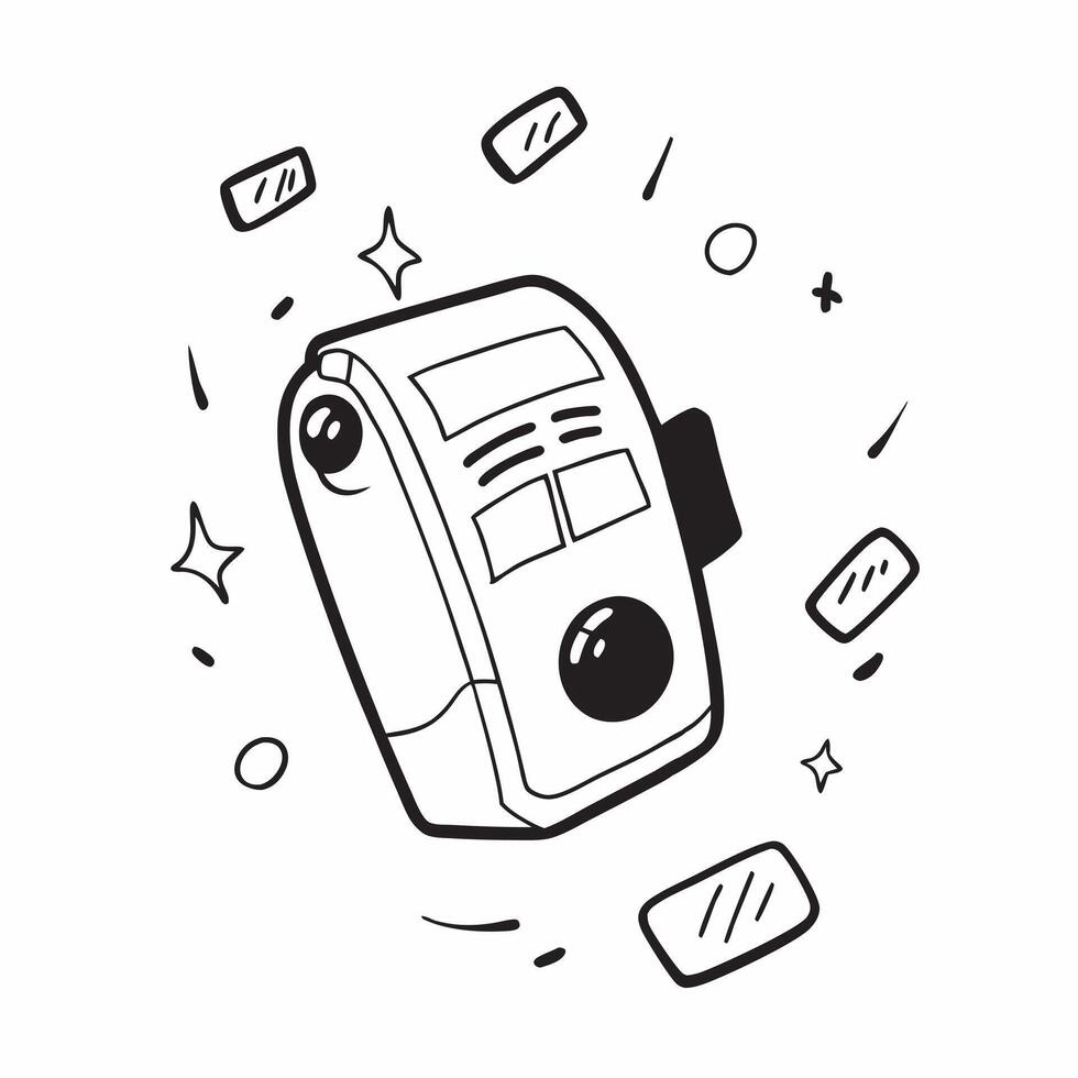 Digital assistant with holographic interface and copy space concept as A digital assistant device surrounded by floating holographic interface elements glowing vibrantly The left Cleans vector