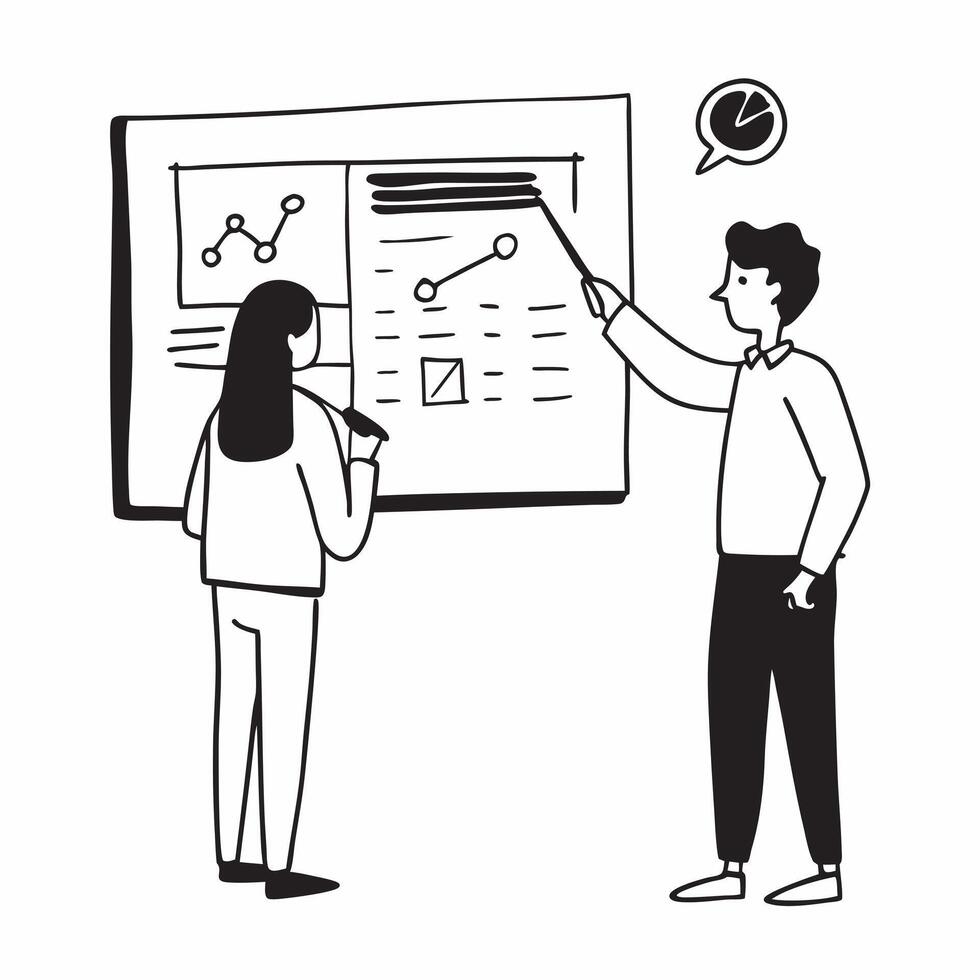 Financial officer explaining tax strategies on a whiteboard concept as A candid shot capturing a financial officer standing and explaining tax strategies on a whiteboard during a m Cleans vector