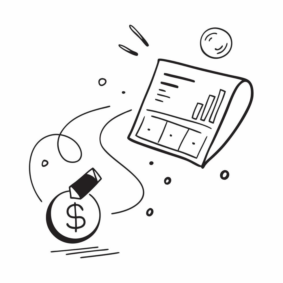 Flat Abstract floating calculator and dollar sign with Financial Precision text concept as A dynamic featuring an abstract floating calculator and dollar sign with the words Cleans vector