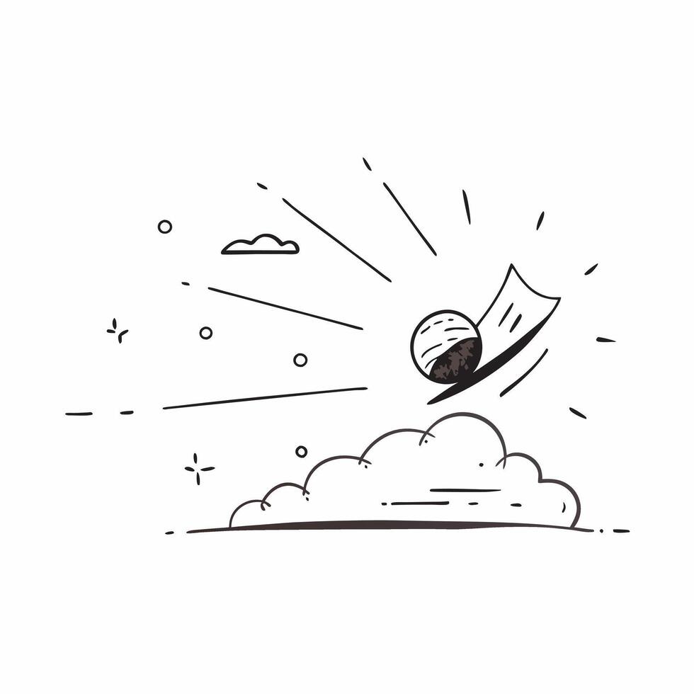 Flat Abstract Sun Rays with Floating Dust Particles and Copy Space concept as Soft golden sun rays filter through a floating cloud of dust particles creating a warm and atmospheric Cleans Set 3 vector