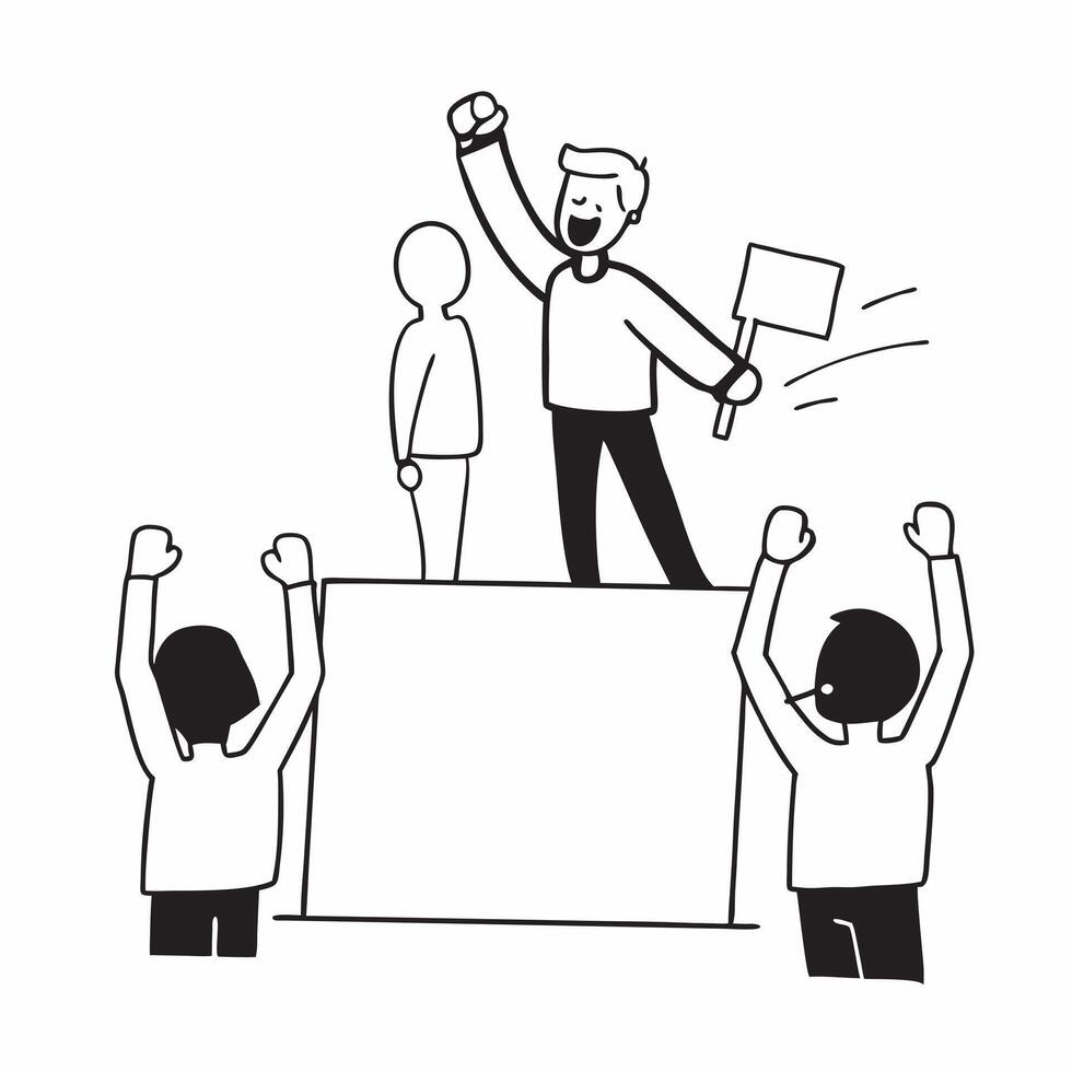 Flat Candid shot of a team leader motivating employees during a project concept as A candid shot of a team leader motivating their employees during a project with the camera captur Cleans vector