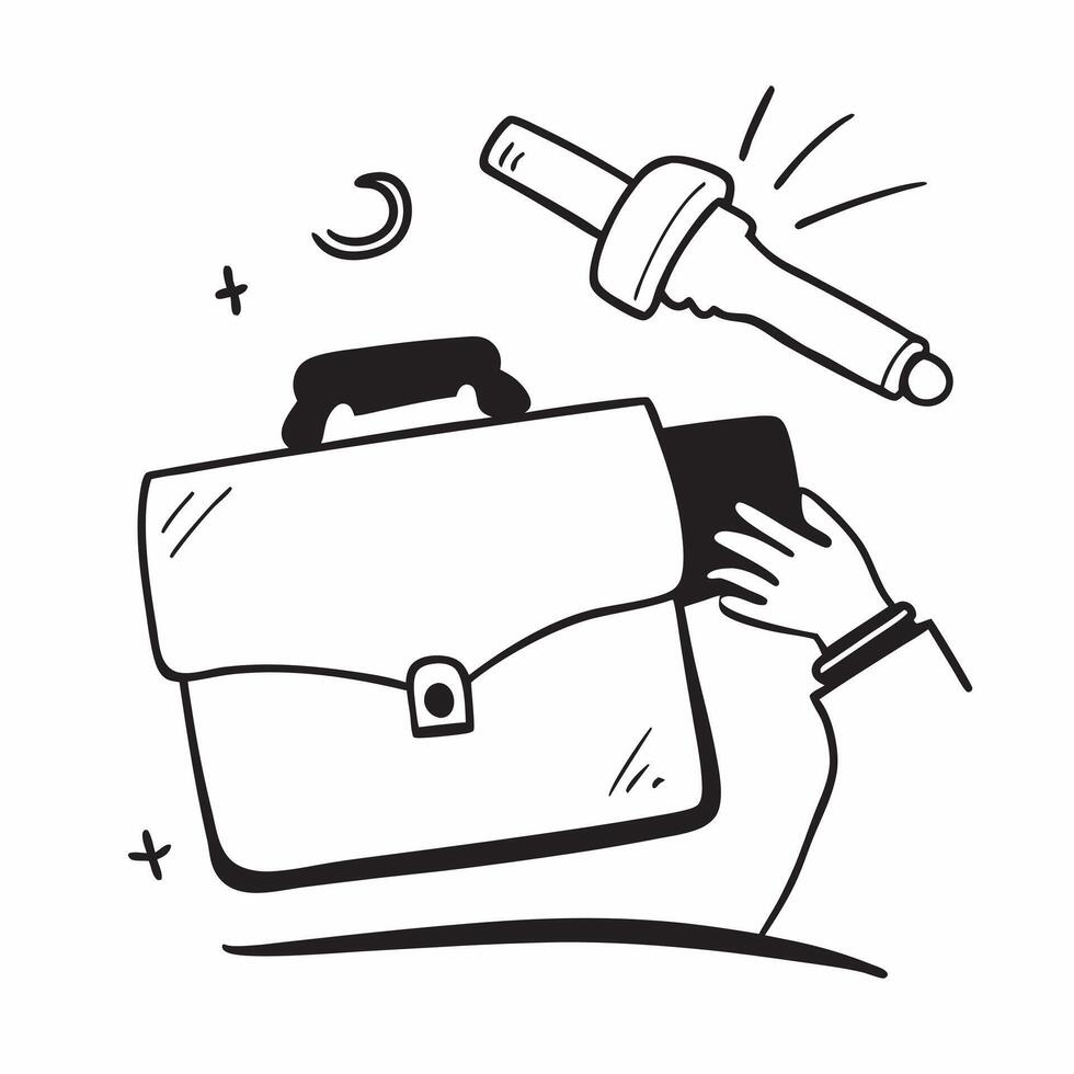 Flat Floating briefcase and gavel with Corporate Law text concept as A sleek design featuring a floating briefcase and gavel with the text Corporate Law The elements are su Cleans vector