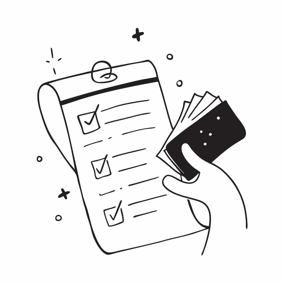 Flat Floating clipboard and checklist with Marketing Tasks text concept as A dynamic illustration of a floating clipboard and checklist with the text Marketing Tasks The de Cleans vector